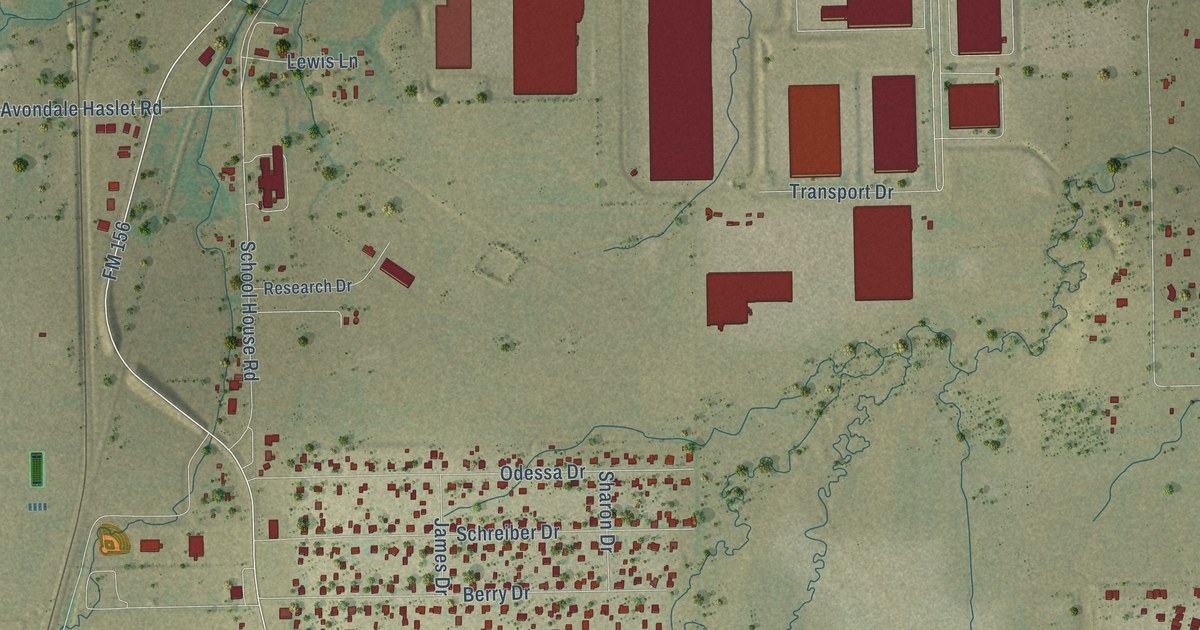 Map of Haslet, Texas in 2026