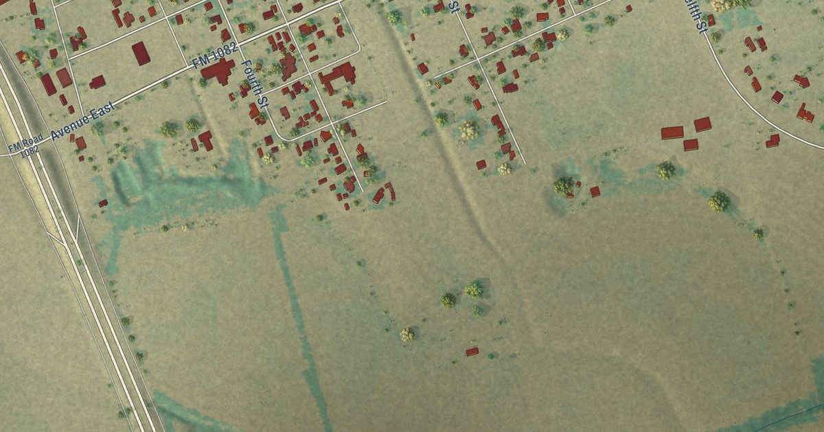 Map of Hawley, Texas in 2026