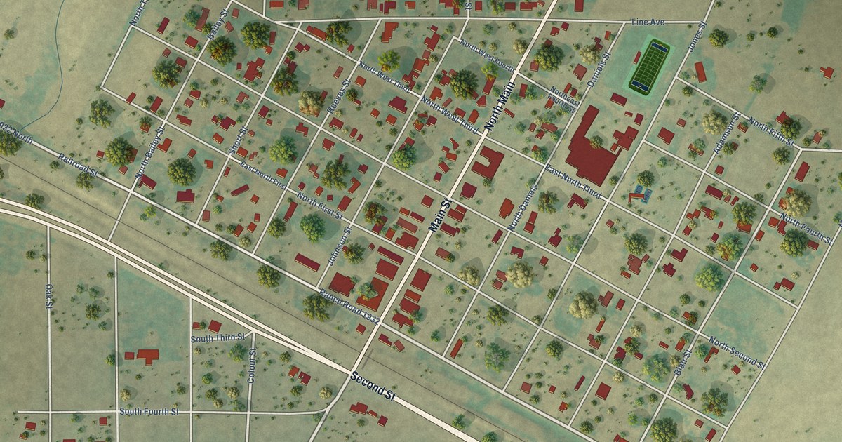Map of Hedley, Texas in 2026