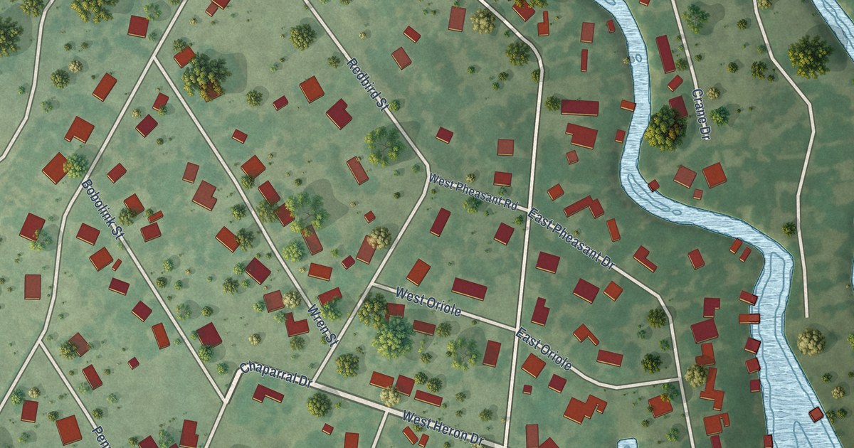 Map of Highland Haven, Texas in 2026