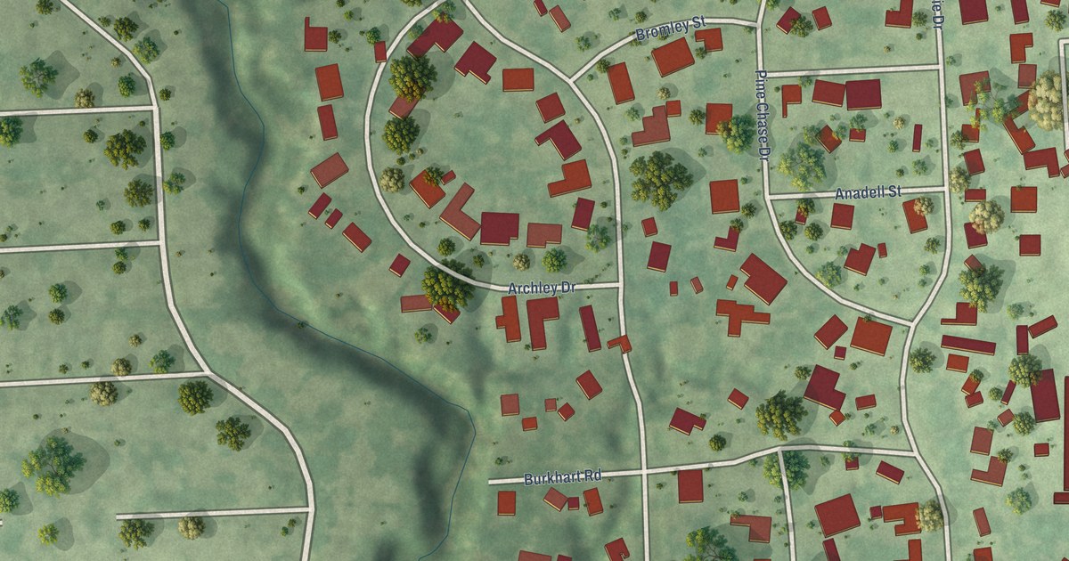 Map of Hilshire Village, Texas in 2026