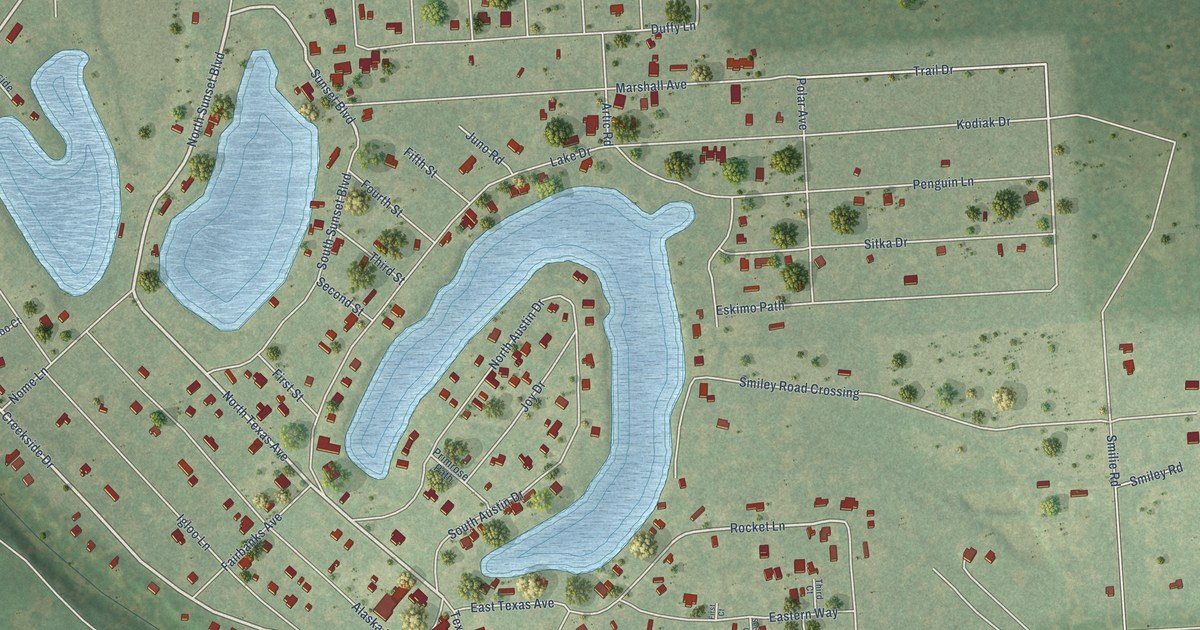 Map of Holiday Lakes, Texas in 2026