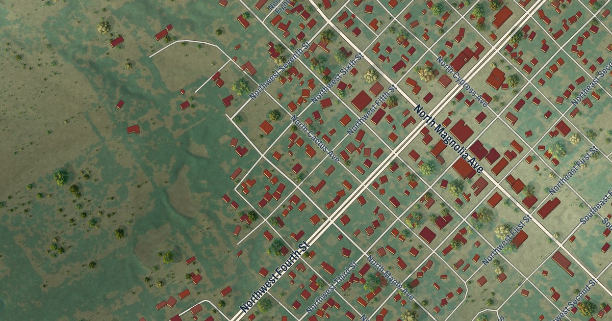 Map of Hubbard, Texas in 2026
