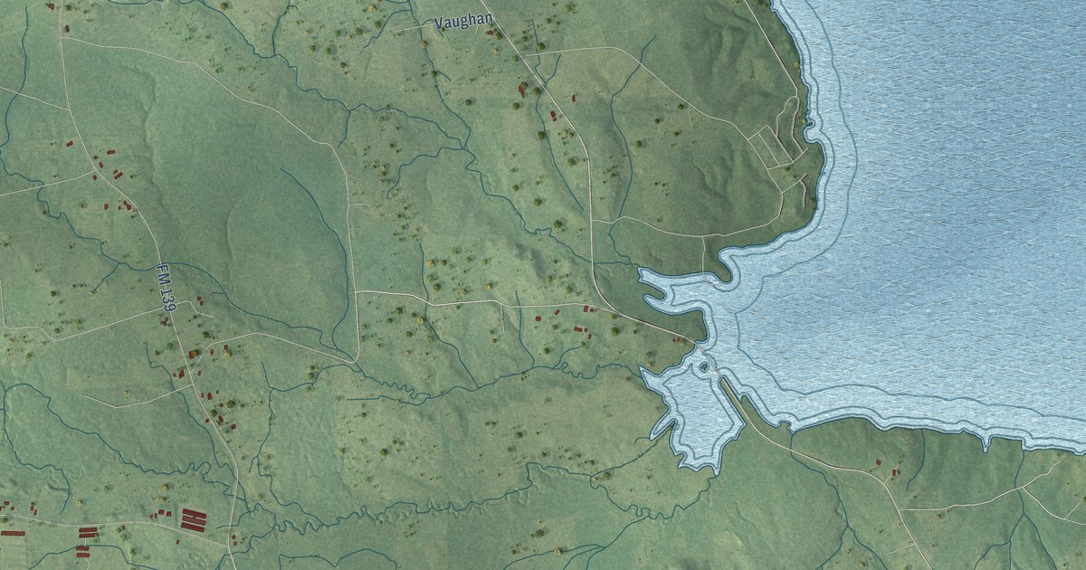 Map of Huxley, Texas in 2026