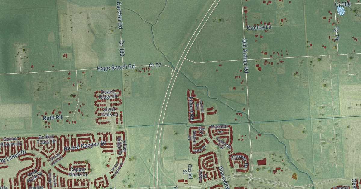 Map of Iowa Colony, Texas in 2026