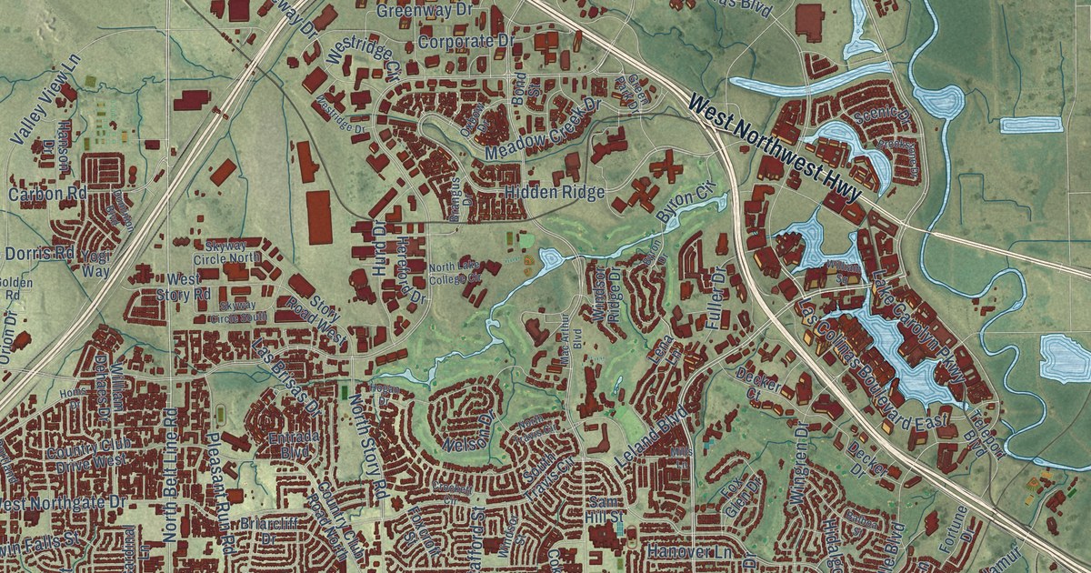 Map of Irving, Texas in 2026