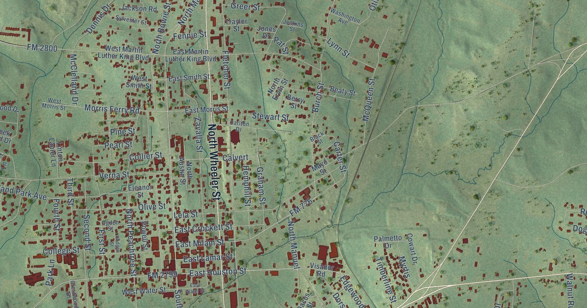 Map of Jasper, Texas in 2026