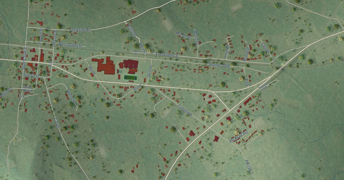Map of Joaquin, Texas in 2026
