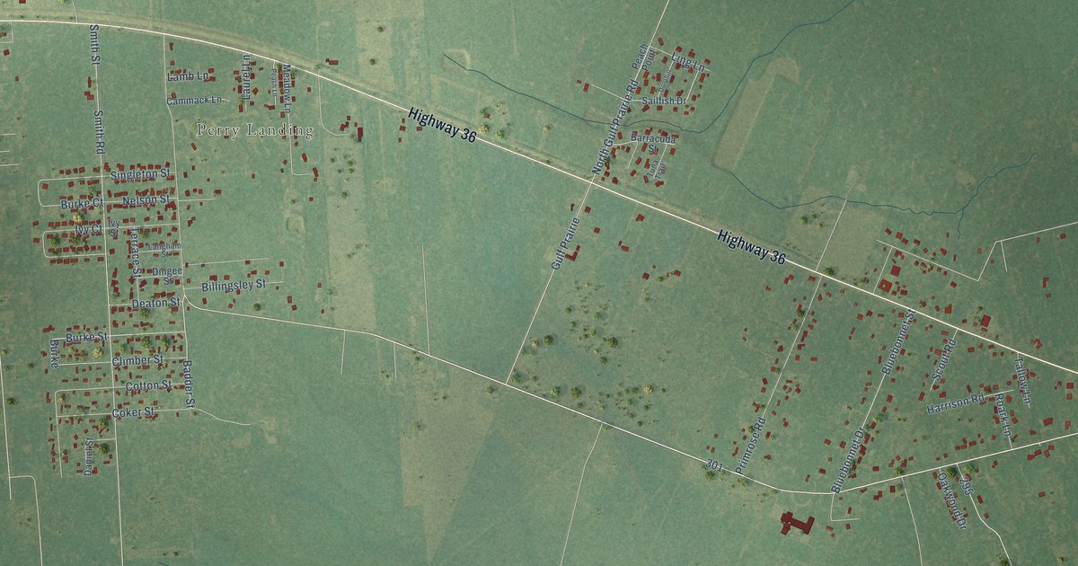 Map of Jones Creek, Texas in 2026
