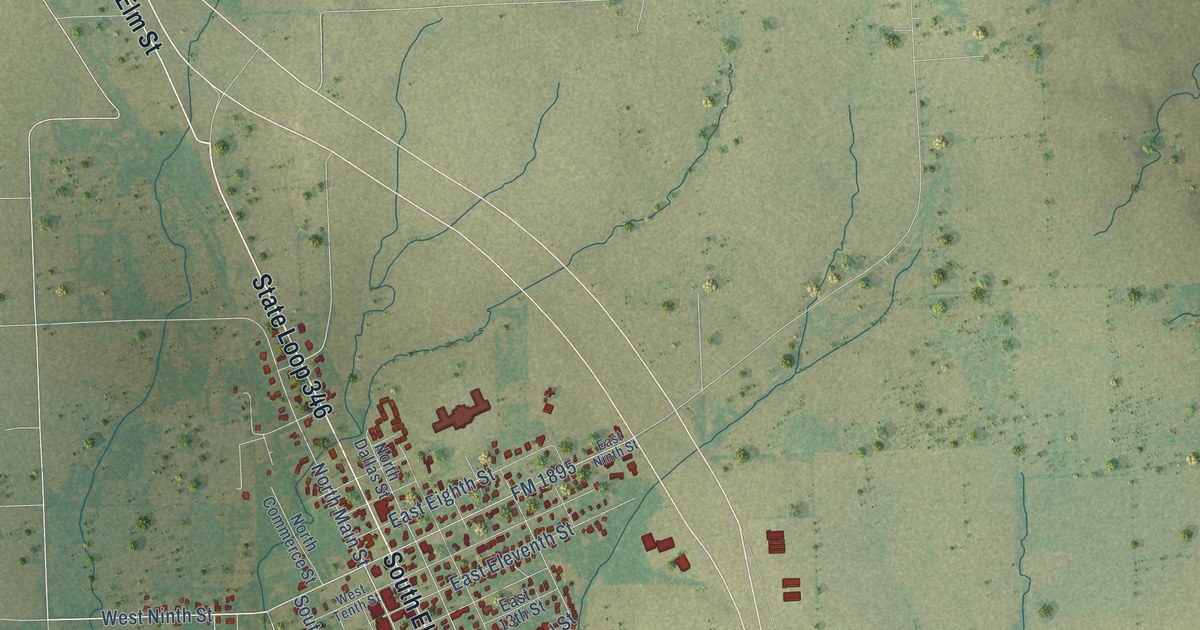 Map of Kemp, Texas in 2026