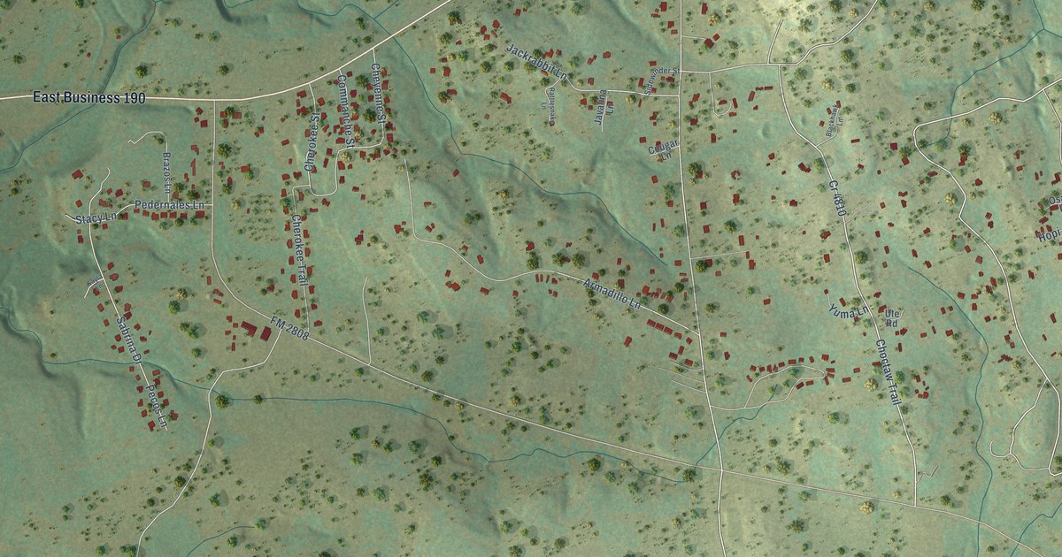 Map of Kempner, Texas in 2026