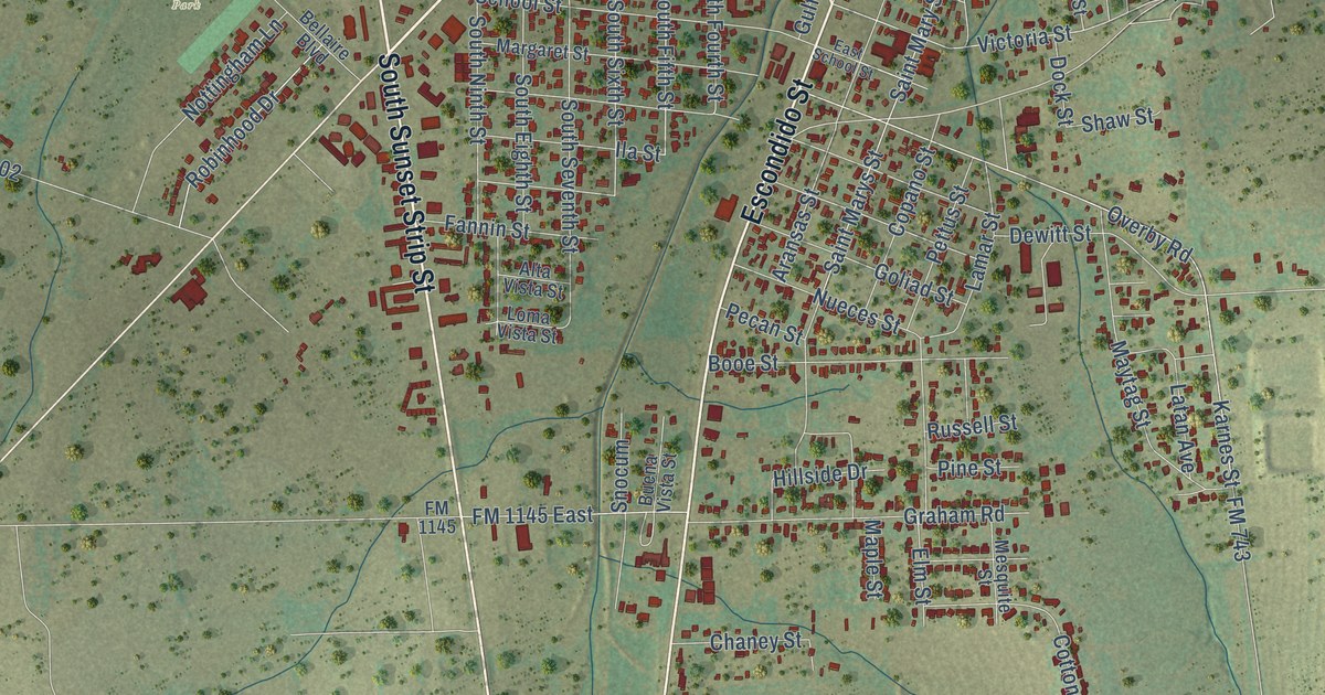 Map of Kenedy, Texas in 2026