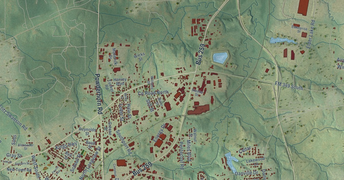 Map of Kilgore, Texas in 2026