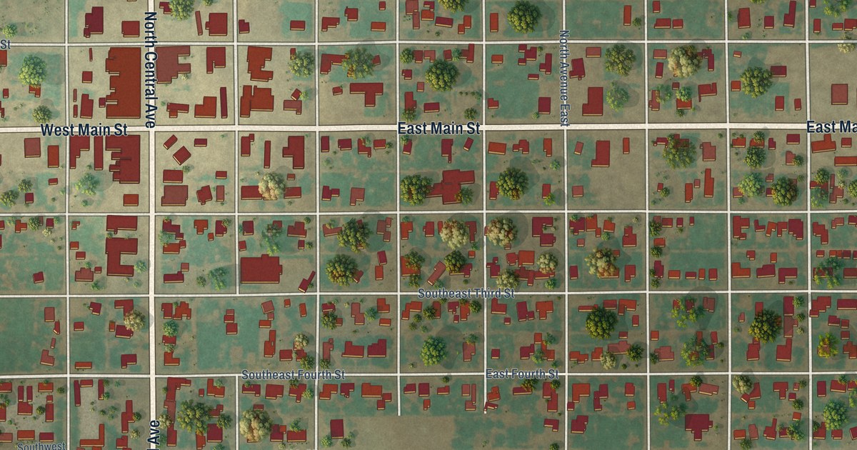 Map of Knox City, Texas in 2026