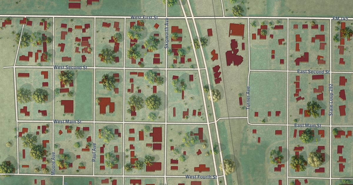 Map of Kress, Texas in 2026