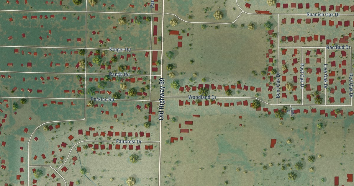 Map of Krugerville, Texas in 2026