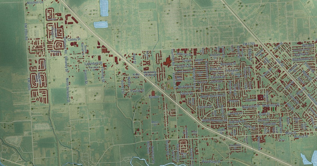 Map of La Marque, Texas in 2026