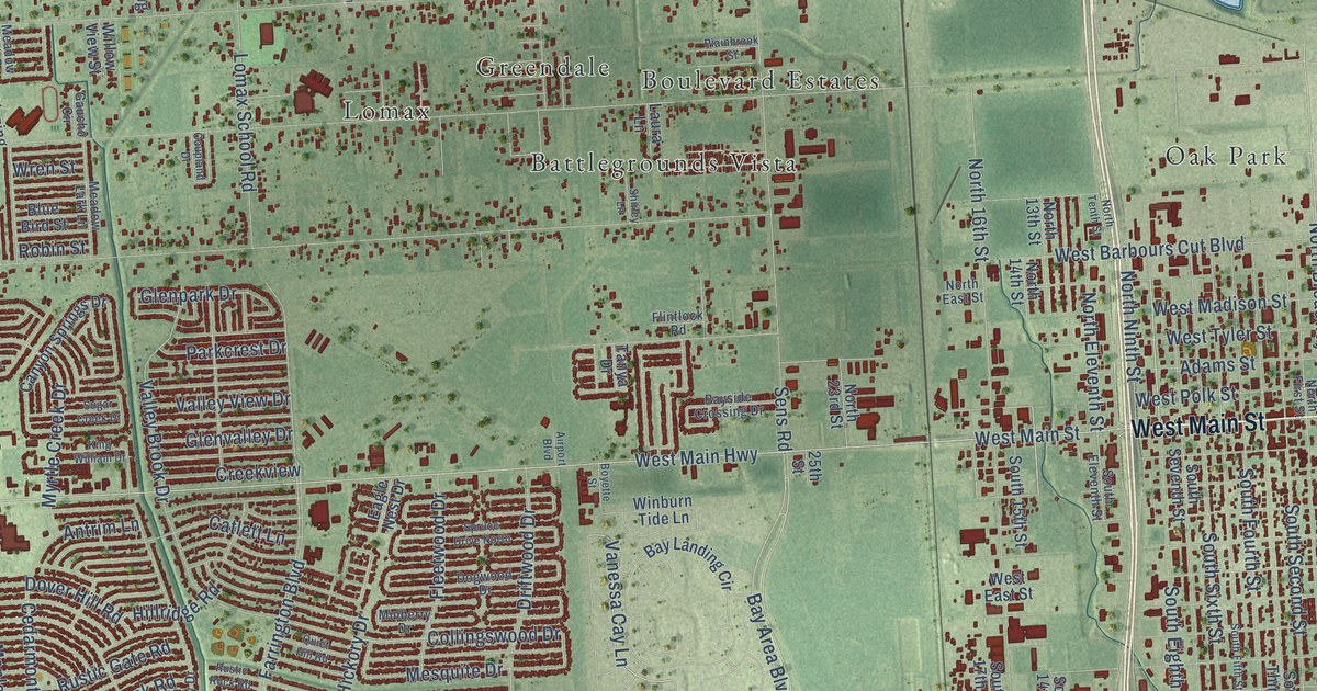 Map of La Porte, Texas in 2026