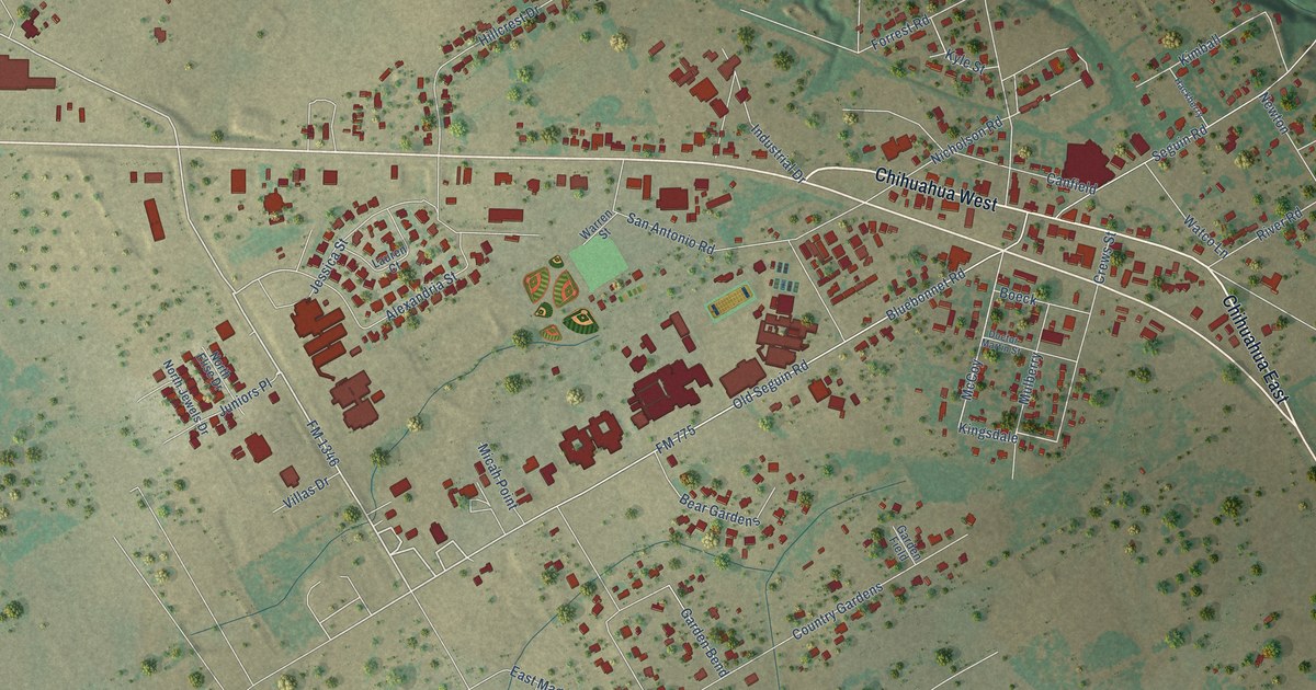 Map of La Vernia, Texas in 2026