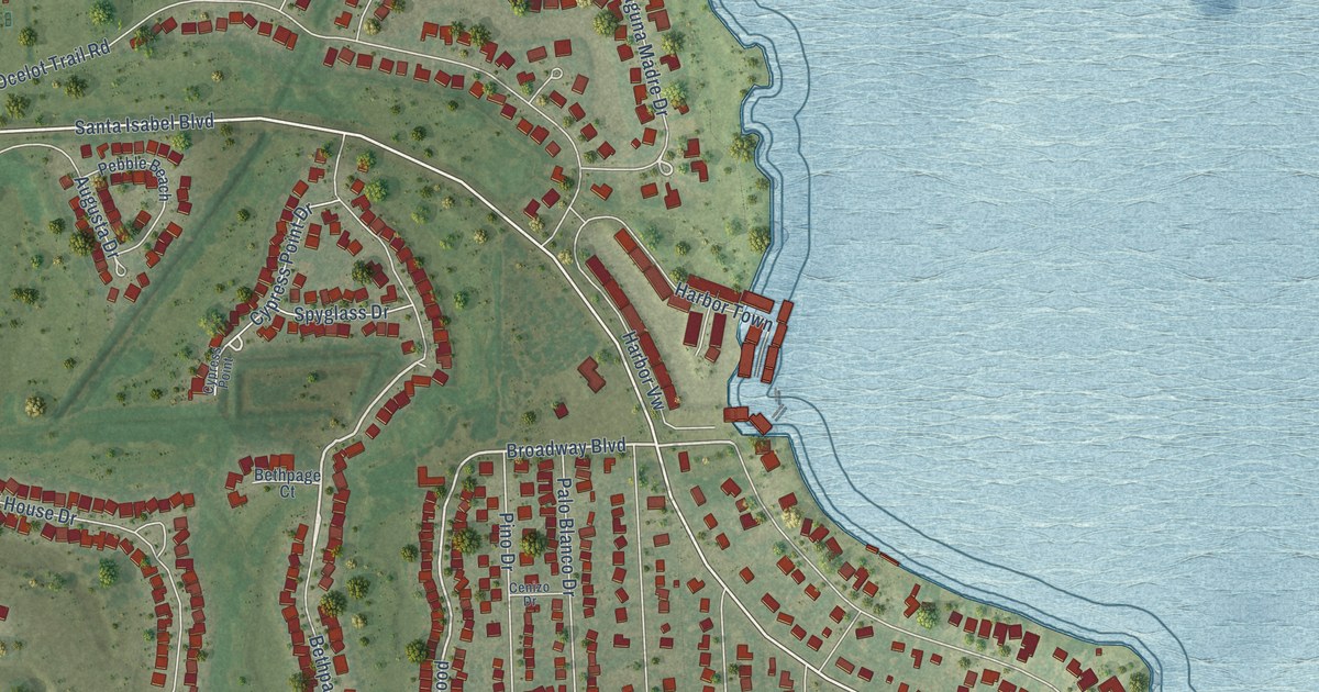 Map of Laguna Vista, Texas in 2026