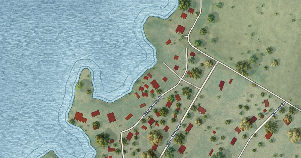 Map of Lakeside, San Patricio County, Texas in 2026