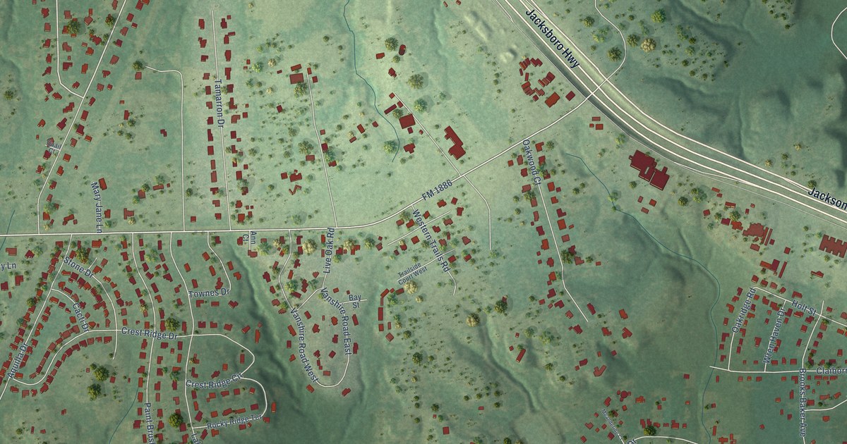Map of Lakeside, Tarrant County, Texas in 2026
