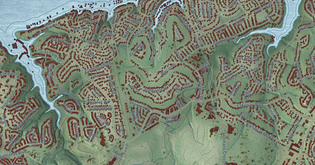 Map of Lakeway, Texas in 2026