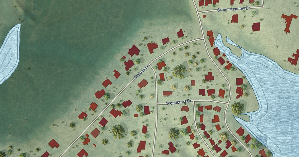 Map of Lakewood Village, Texas in 2026