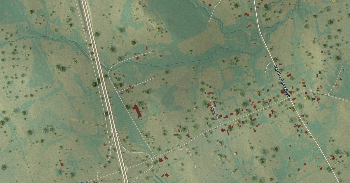 Map of Leona, Texas in 2026