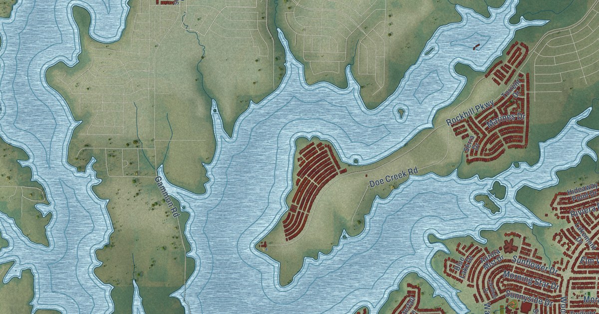 Map of Little Elm, Texas in 2026