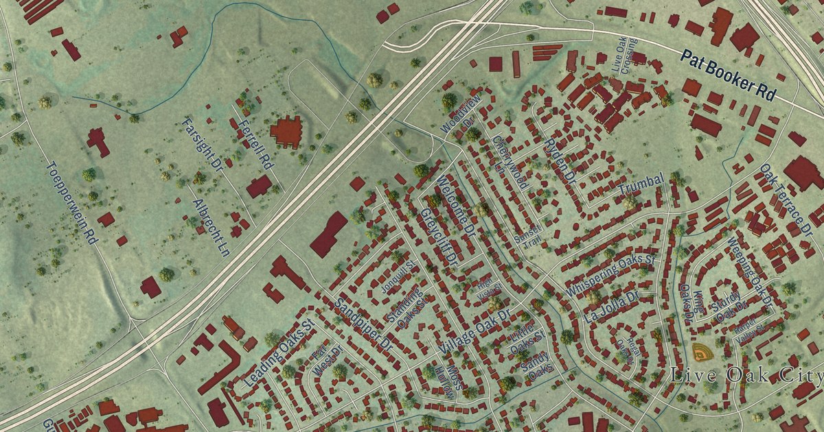 Map of Live Oak, Texas in 2026