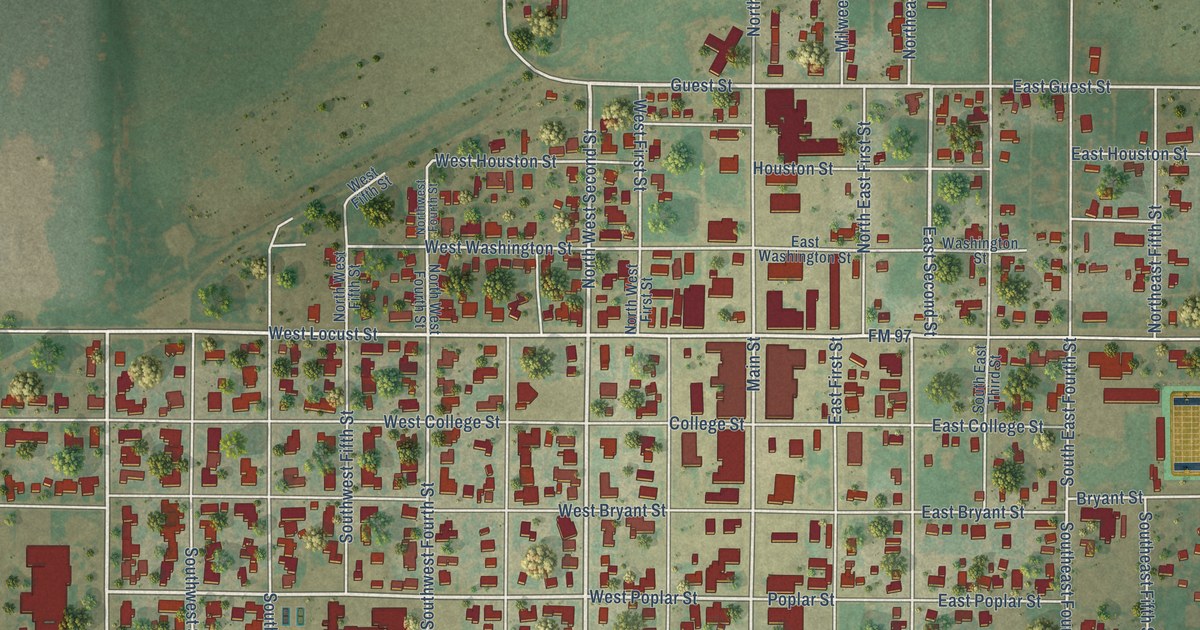 Map of Lockney, Texas in 2026