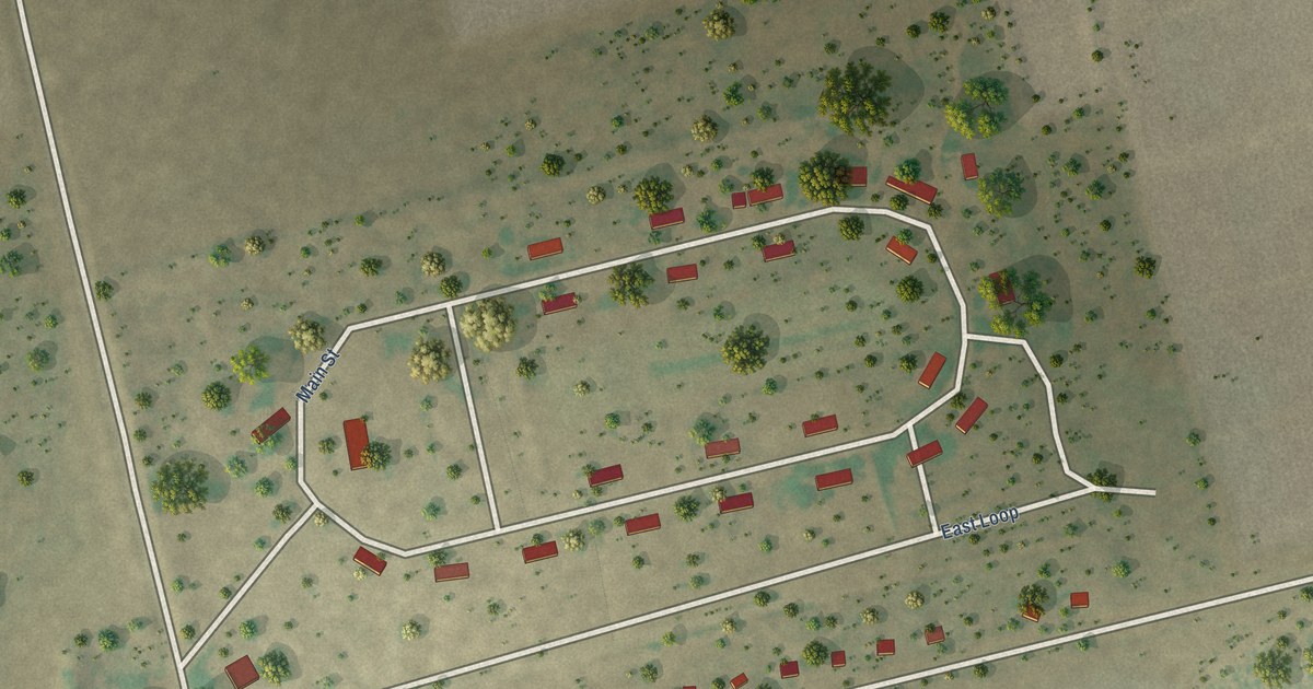 Map of Los Ybanez, Texas in 2026