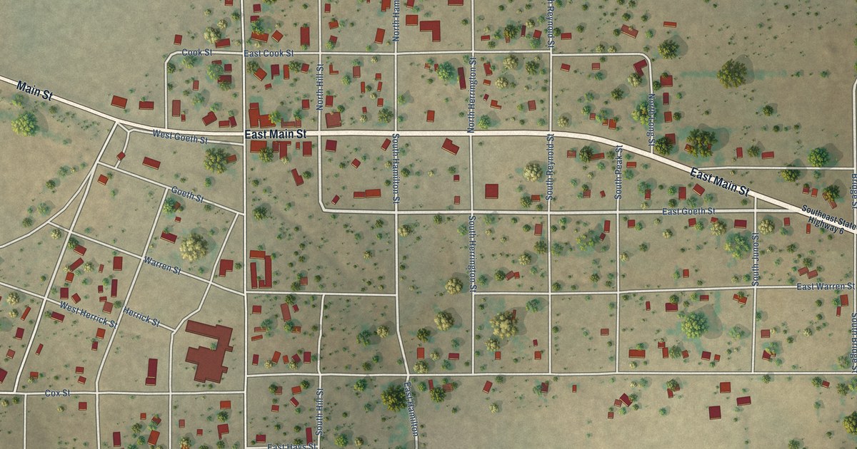 Map of Lueders, Texas in 2026