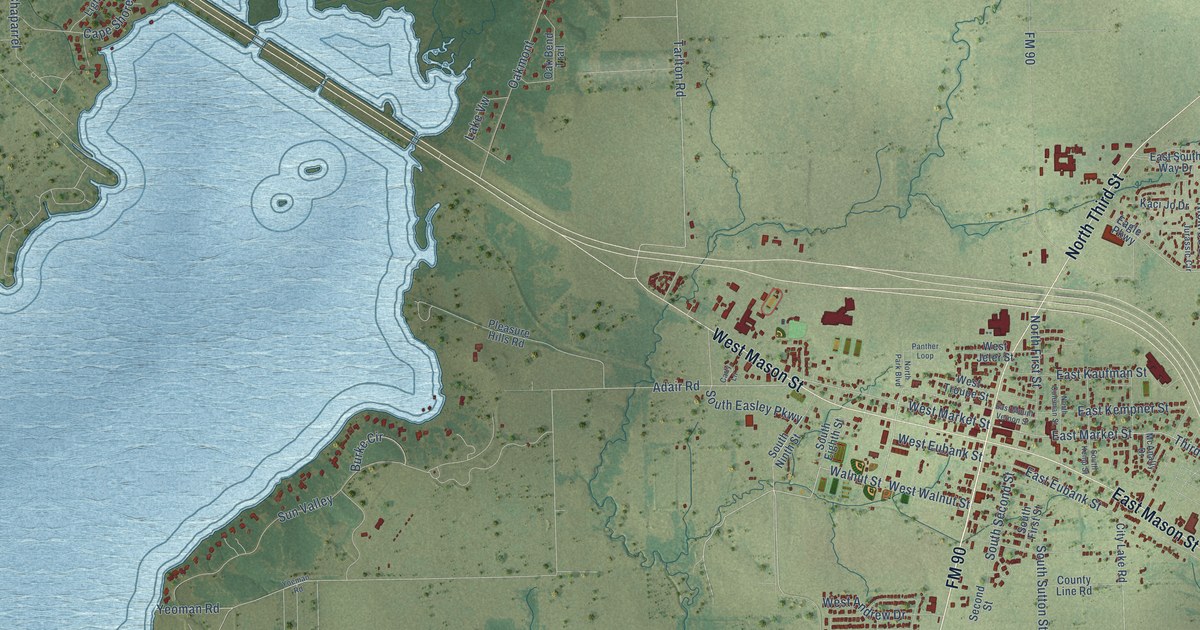 Map of Mabank, Texas in 2026