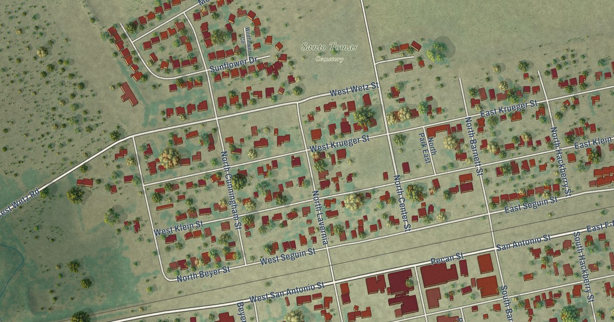 Map of Marion, Texas in 2026