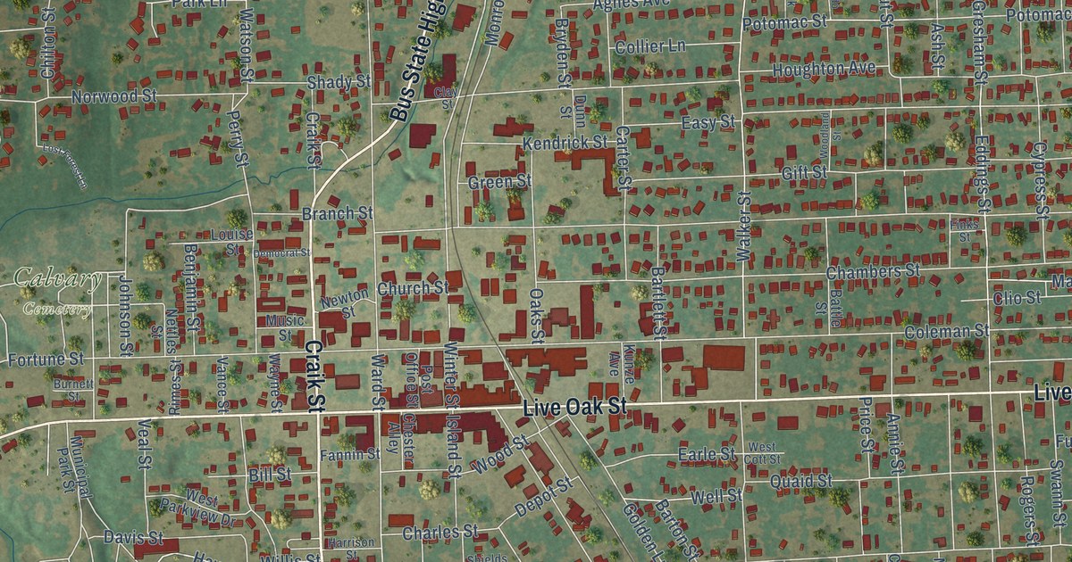 Map of Marlin, Texas in 2026