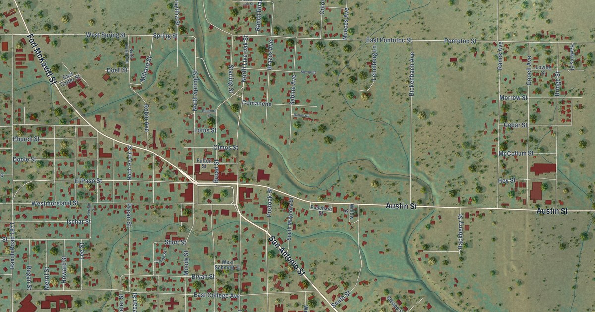 Map of Mason, Texas in 2026
