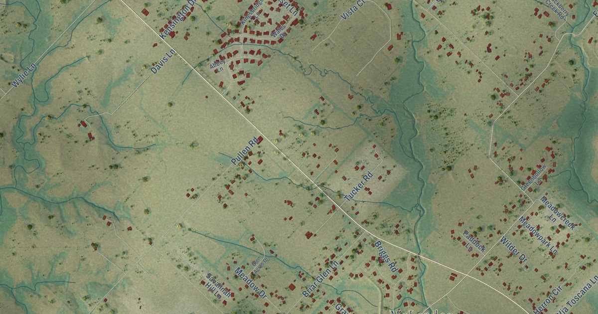 Map of McLendon-Chisholm, Texas in 2026