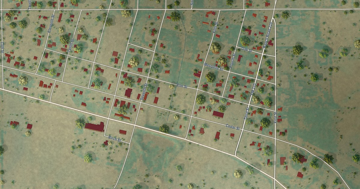 Map of Megargel, Texas in 2026