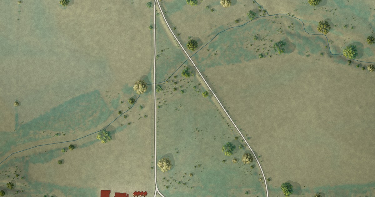 Map of Melvin, Texas in 2026