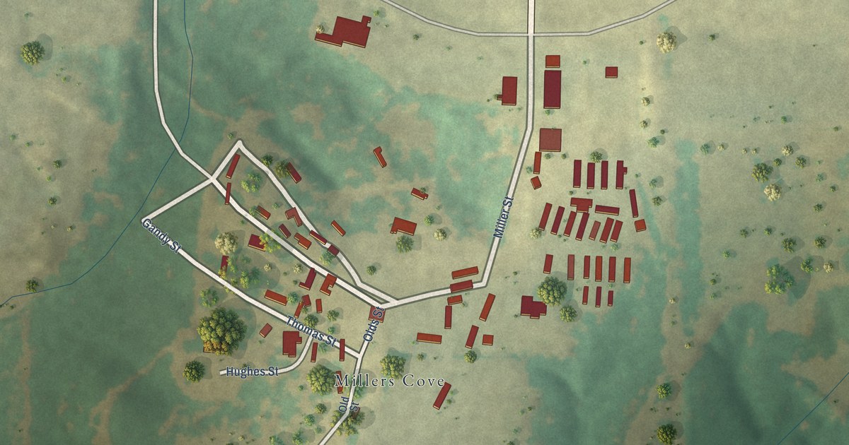 Map of Miller’s Cove, Texas in 2026