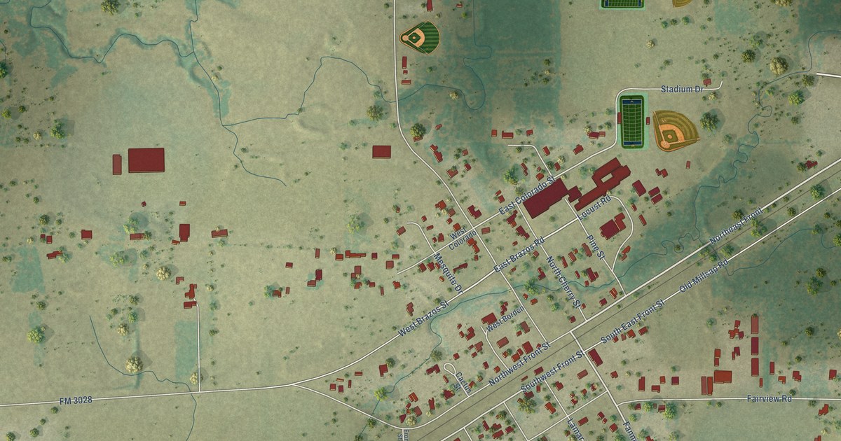 Map of Millsap, Texas in 2026