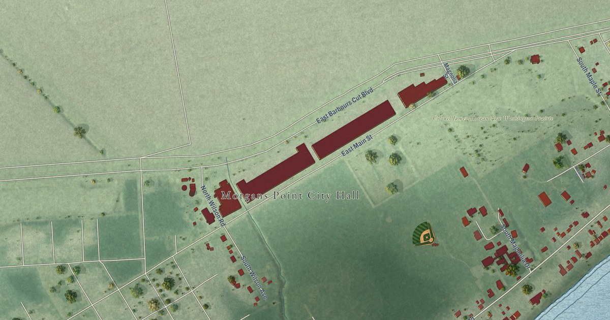 Map of Morgan’s Point, Texas in 2026