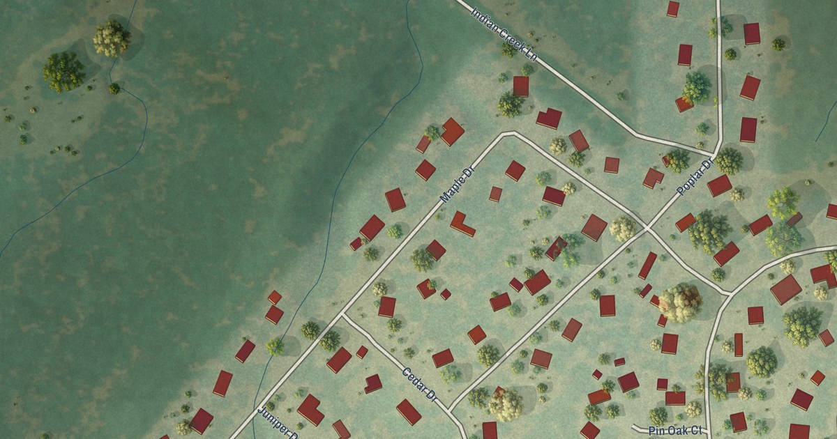 Map of Mountain City, Texas in 2026