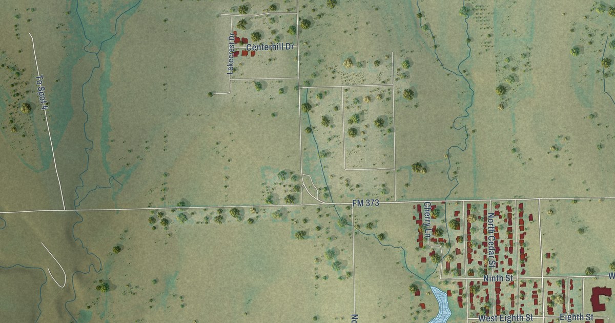 Map of Muenster, Texas in 2026