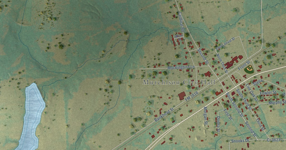Map of Murchison, Texas in 2026