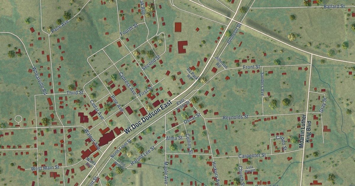 Map of Naples, Texas in 2026