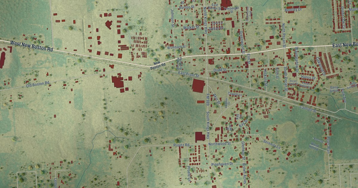 Map of Nash, Texas in 2026