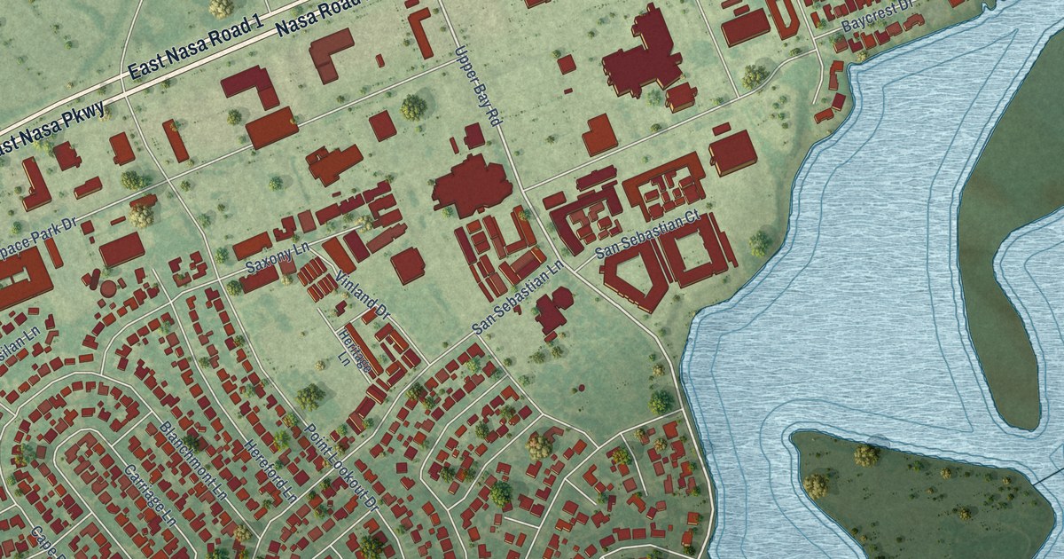 Map of Nassau Bay, Texas in 2026